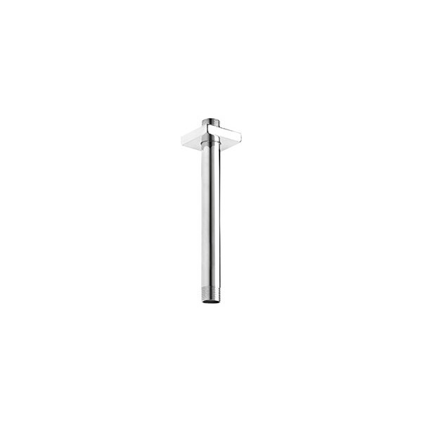 Keeney Mfg Square 8" Ceiling Shower Arm and Flange, Polished Chrome FCDEC0006 - main
